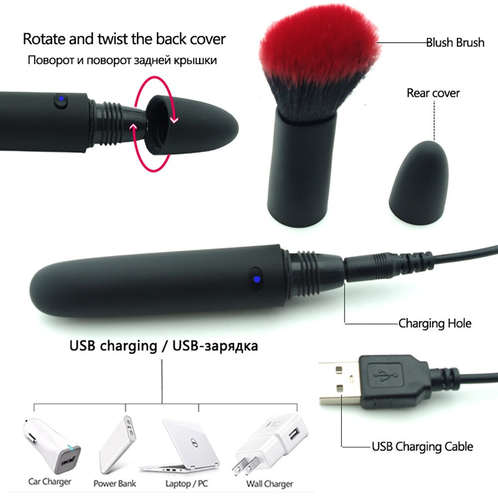 Bullet Makeup Brush Vibrator